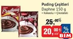 DAPHNE PUDİNG ÇEŞİTLERİ 150 G fiyat ve kampanya bilgisi